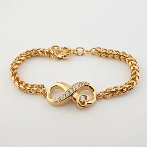 Crematie Sieraad Infinity Urn Armband Voor As | Goudkleurig - Waardig Gedenkteken