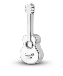 Assieraden Specialist - Ashanger Gitaar - Gedetailleerd en Artistiek - 925 Sterling Zilver