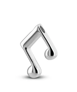 Assieraden Specialist - Ashanger Lange Muzieknoot - Subtiel en Stijlvol - 925 Sterling Zilver