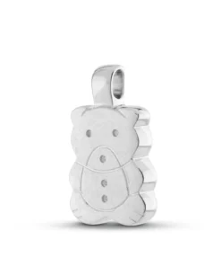 Assieraden Specialist - Ashanger Teddy - Beervorm - Speels en liefdevol - 925 Sterling zilver